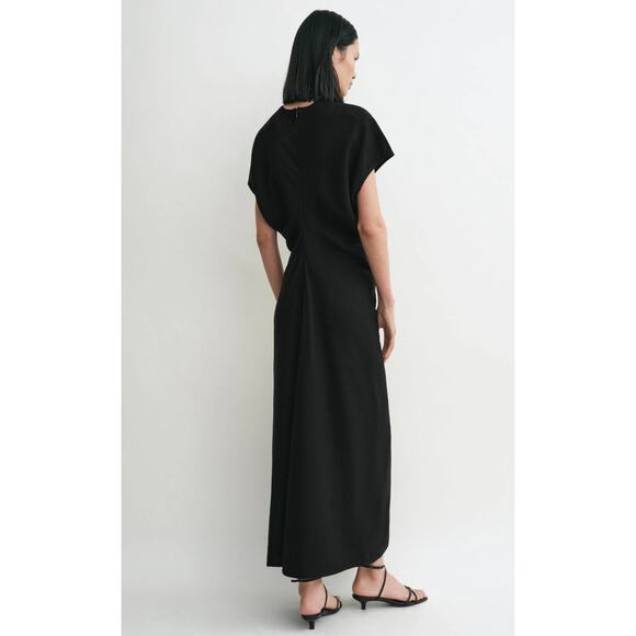 Toteme Slouch waist basketweave dress black - Picture 3 of 7